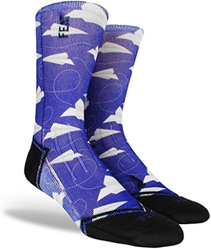 Feat Socks Unisex Adult Mile Highs Large: Women 11+ Men 9+ Blue