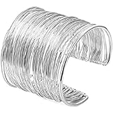 IXDEAXLY Vintage Irregular Chunky Wide Cuff Bracelet Female Personality Fashion Geometric Metal Smooth Bangle Bracelet for Women Fashion Jewelry