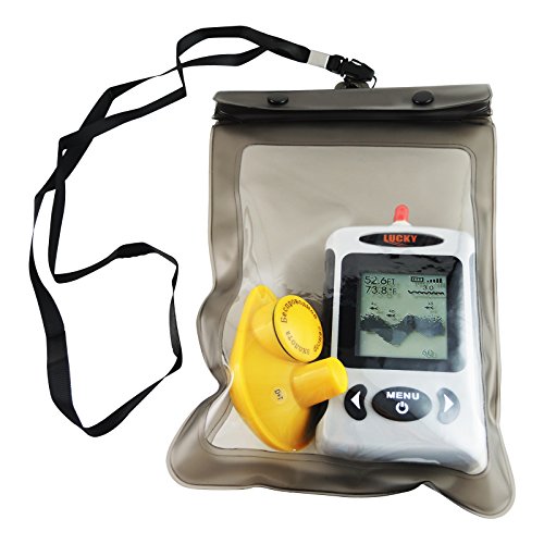 LUCKY Wireless Portable Depth Sounder Finder Sonar Sensor 45M Multilanguages Choose Fish Finder