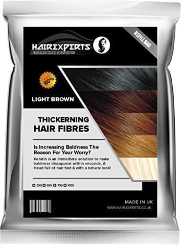 Hair Experts™ Thickening Hair Fiber Fibre Refill (Hair Loss & Thinning Solution) (50 Grams, Medium Brown)