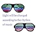 Sourcingbay Pack of 2 LED Flashing Glasses with USB Charger Music Sound Activated for Kids Adults