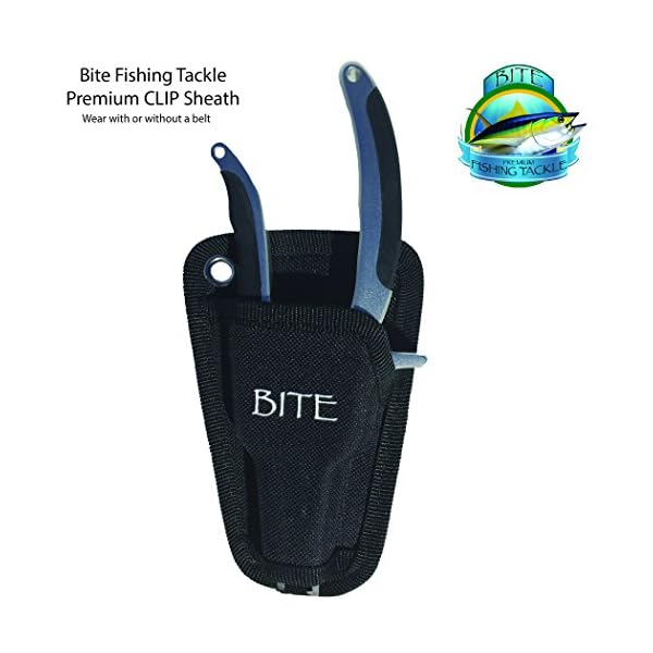 BITE-Professional-Aluminum-Saltwater-Fishing-Pliers-Spring-Loaded-Rubber-Insert-Grips-Tungsten-Carbide-Cutters-WITH-a-SET-of-REPLACEMENT-CARBIDE-CUTTERS-PREMIUM-CLIP-SHEATH