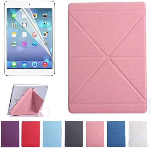 STARANK ipad case, ipad 2/3/4 case-PU Leather Folding Stand Case with Hard Back Cover, Auto Sleep/Wake Function, for Apple the New iPad2 &amp; 3 &amp; 4 (2rd,3rd and 4th Generation )-pink