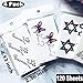 120 Sheets Fake Tattoos Temporary Tattoo Stickers for Women Men Girls Kids Tiny Black Flower Word Sexy Temp Tattoos Small Body Art Decal Designs for Face Hand Neck Wrist Arm Back Chest Decorations