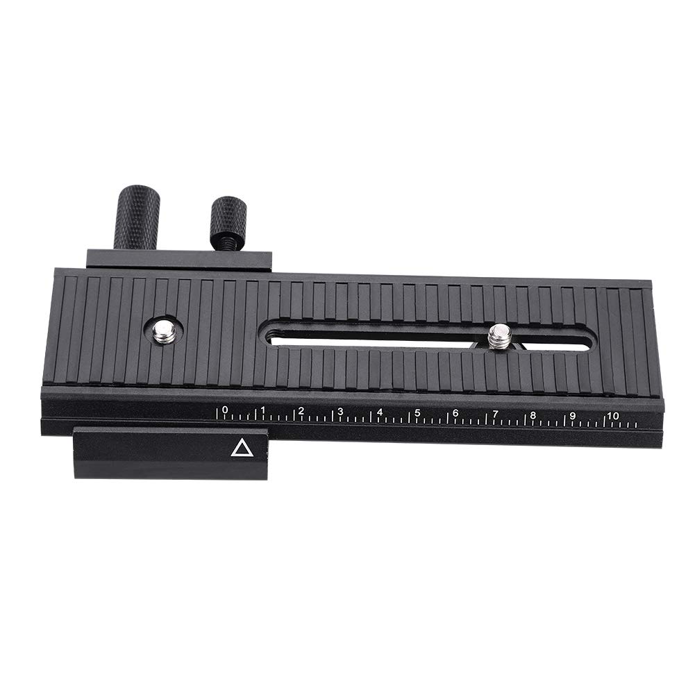Rail Slider Camera Slider 2 Way Macro Focusing with 1/4" Mounting Screw for Close-up Shooting with precision scale to get quick focusin