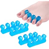 ZaxSota Toe Separators for Bunion Relief &amp; Nail Polish Application - Orthopedic Gel Toenail Dividers, Pedicure Kit with Repeatable &amp; Washable Toe Spacers, Soft Gel Tools