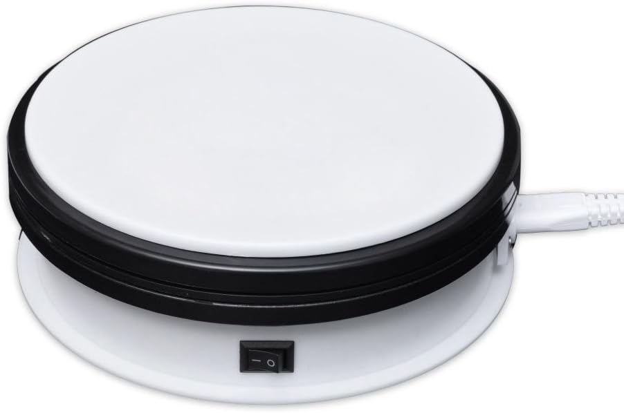 fotoconic White Electric Motorized Rotating Turntable