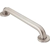 Moen Polished Stainless Bathroom Safety 24-Inch Shower Grab Bar with Concealed Screws for Handicapped or Elderly, R8924