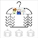 Organizer Hangers for Tank Tops, Bras & Camis by Dr. Organizer – USA Patented Steel 3-Piece Set – Space-Saving Multi-Hanger Holds 24 Garments – Rust-Resistant, Durable Closet & Laundry Organizer