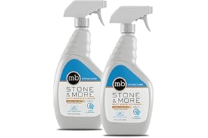 MB STONE CARE MB-5 Stone & More 2 Pack All Purpose Cleaning Spray Kitchen Counter Cleaner Spray for Marble and Granite– No Streak Formula for Stone, Glass, Granite, Ceramic, Corian, Porcelain (2x 32 oz)