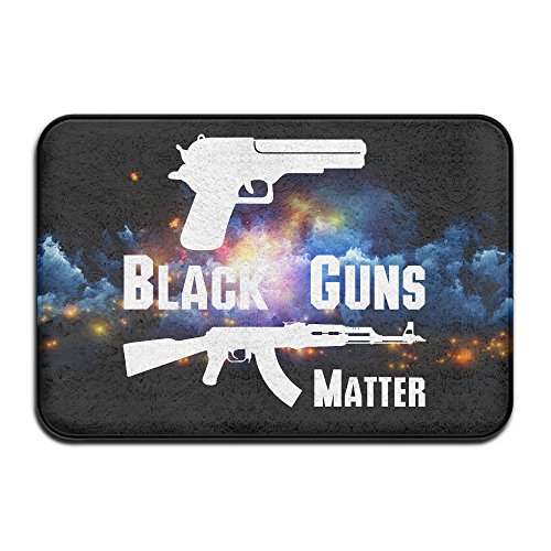 Ang-Lee86 Home Furnishing Laundry Guns Matter Pistol NonSlip Mat White