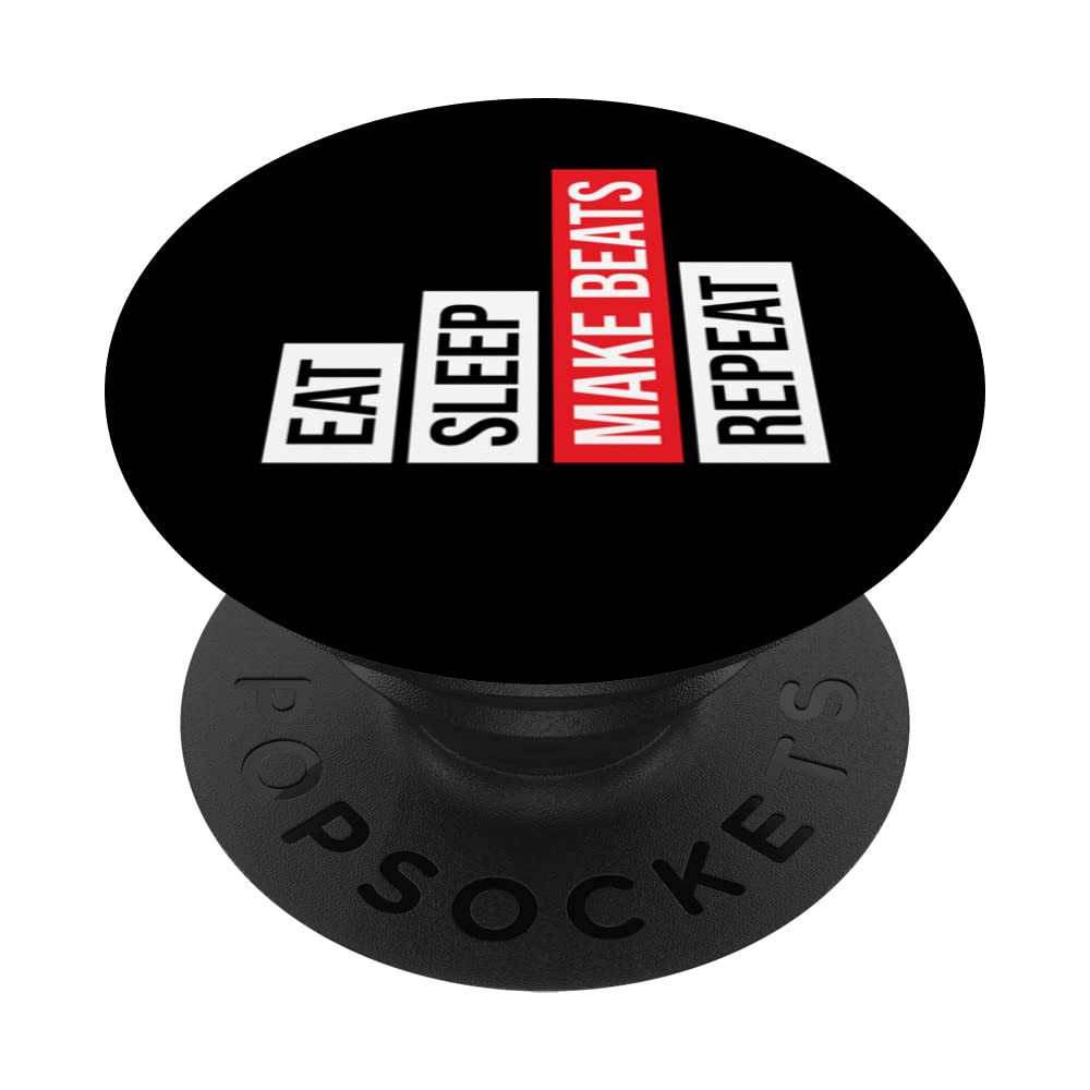 Eat Sleep Make Beats Repeat Music Producer PopSockets Swappable PopGrip