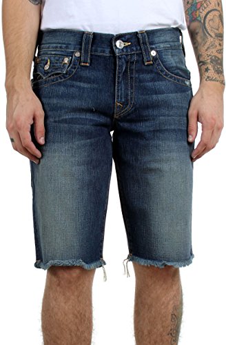 true religion cut off shorts mens