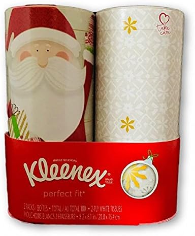 Kleenex Perfect Fit Cylinder Holiday Tissues 2 Pack: