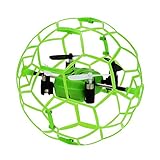 Mini Quadcopter Drone JimTab M70 Football 360°Eversion 4CH 6 Axis 2.4G Remote Control Gyro Quadcopter (Green)