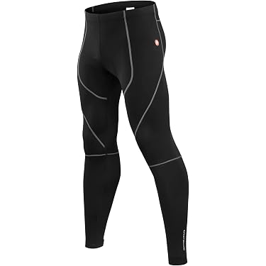 Pantalones Largos De Ciclismo Para Hombre - Con Acolchado En Gel Y Bolsillo Trasero - Tela Cálida Para Invierno Y Deporte