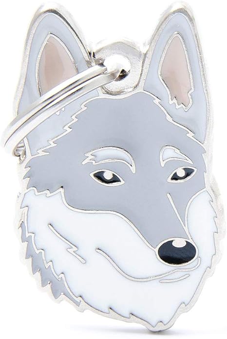 Médaille Myfamily Chien Loup Tchécoslovaque Plaque Chien
