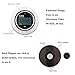 Kitchen Timer EMDMAK Digital Cooking timer with Built-in Magnet Count Down Large LCD Display Lound Alarm Round Shape (Silver)