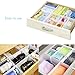 Flytianmy 40Pcs Drawer Dividers, Adjustable Drawer Organizer for Socks, Underwear, Makeup, Can Help Tidy Kitchen, Bedroom, Dresser Blue