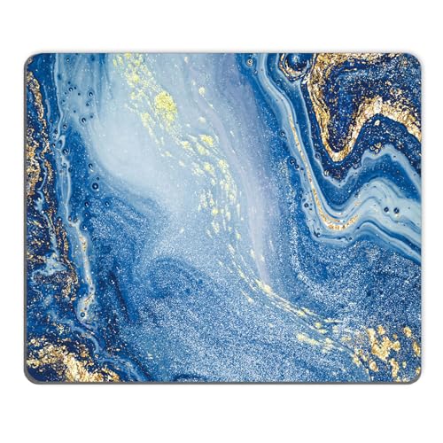 Non-Slip Blue Marble Mouse Pad