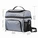 Lunch Bag for Men, Insulated Large Lunch Bag, Women, Reusable Waterproof Cooler Bag, Double-sewn, Waterproof, 600D Oxford Fabric, Large Mesh Side Pockets, Detachable Shoulder Strap