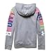 Under Armour Girls' Favorite Fleece Hoody True Gray Heather / White Medium