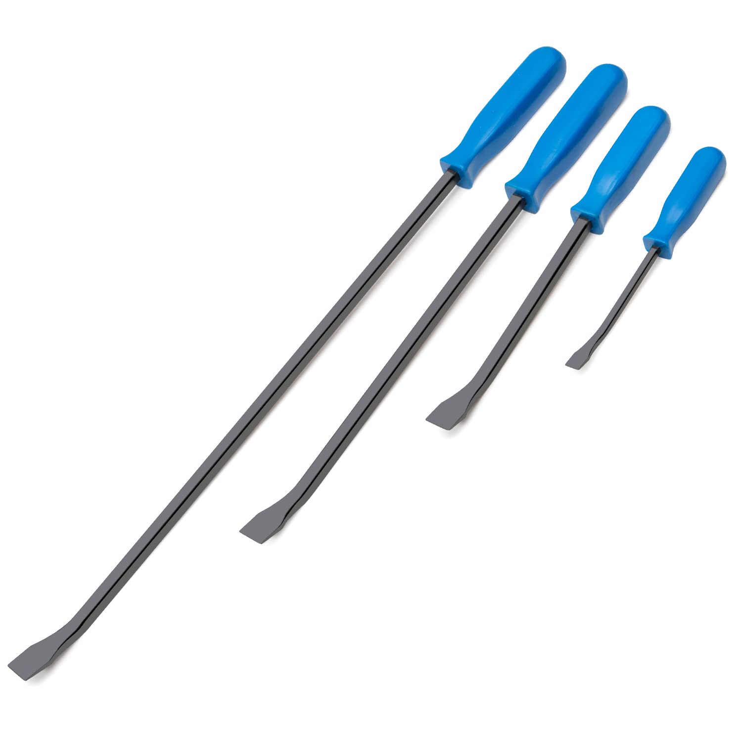 Angled Tip Handled Pry Bar Set, 4-Piece (8, 12, 18, 24 in.)