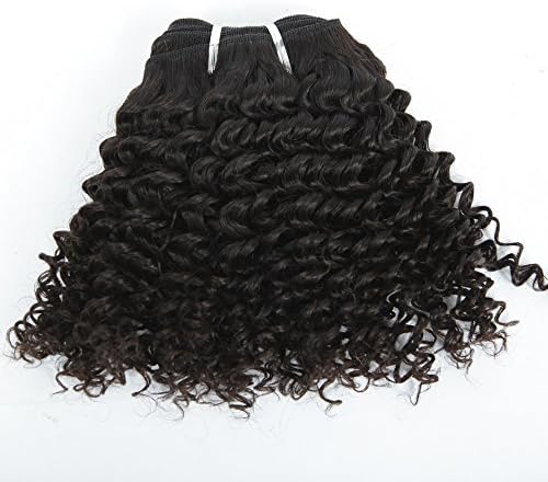Wigsroyal Brazilian Virgin Hair Kinkys curly Weave 10 Inch Natural Color,4Oz/Bundle, 3 Bundles(10" 10" 10")