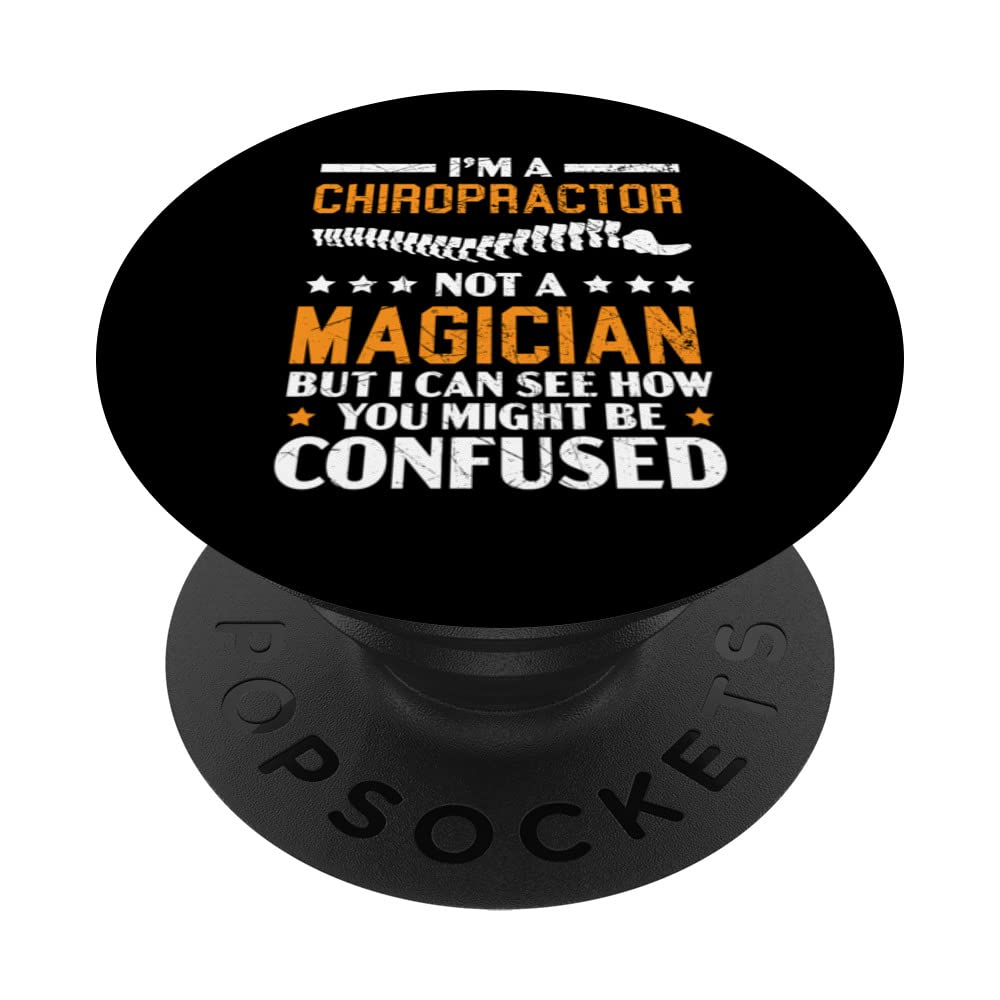 I'm A Chiropractor Spine Whisperer Chiro Squad Bone Doctor PopSockets Swappable PopGrip