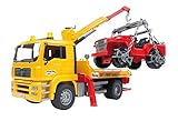 Bruder MAN TGA Tow Truck with Cross Country Vehicle