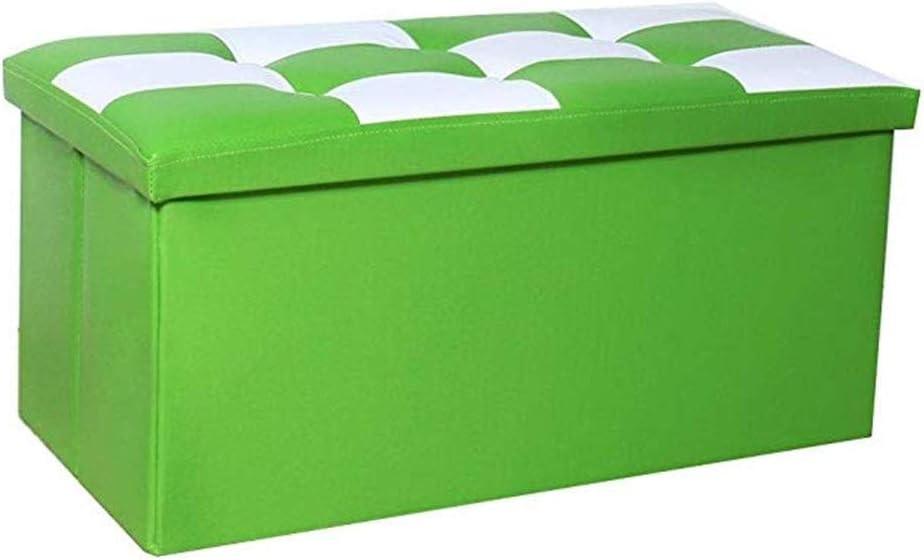 Hocker, Faltbare Aufbewahrung Osmanische Schuhbank PU Leder Ottoman