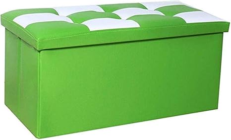 Hocker, Faltbare Aufbewahrung Osmanische Schuhbank PU Leder Ottoman