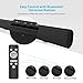 TV Sound Bar, Meidong Soundbars for TV 40 Watt 37-Inch 4 Speakers Strong Bass Wireless and Wired Bluetooth Audio Speakers Included Optical Cable, Remote Control, Wall Mountablethumb 4