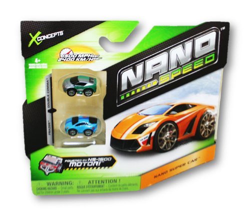 Xconcepts Nano Speed Pull-Back Micro Vehicles, 2-ct. Packs (Nano Super Car) by Nano Speed XConcepts