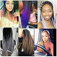 Alirobam Hair 24inch 22strands 6packs Senegalese Twist Box Braids