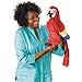 Folkmanis Scarlet Macaw Hand Puppet, Red, Blue, Yellow, Black, 1 EA