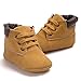 Voberry® Toddler Baby Boy's Leather Sneaker Shoes Lace up Snow Boots Warm (12~18Month, Khaki)