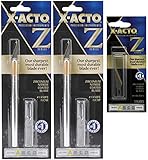 X-ACTO #1 Knife, Z Series With Safety Cap, 2 Pack with X-ACTO Z Series Light-Weight Replacement Stainless Steel Blade