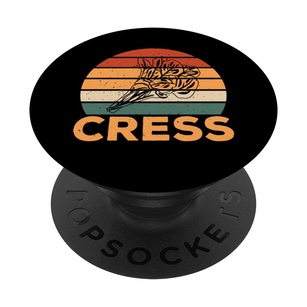 Retro Cress Outfit Love Edible Herbs PopSockets Swappable PopGrip