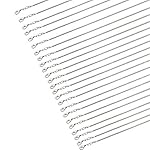 Wisehands 24 Pieces Sterling Silver Snake Chain Necklaces with Lobster Clasps for DIY Jewelry Making- 18"