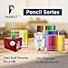 Parrot 72ct Golf Pencils No.2 HB, Half, Mini, Pew, Classroom, Testing Pencils with Inspirational Quotes, Pre-Sharpened with Eraser