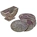 Contemporary Stone Ornament Coasters Holder Set Dining Table Coffee