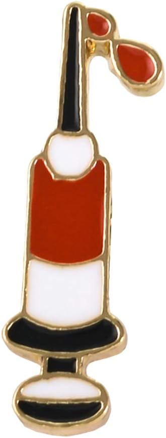 litymitzromq Lapel Brooches Pin Jewelry, Doctor Nurse Medic Badge Enamel Syringe Injector Brooch Pin Jacket Scarf Jewellery for DIY Clothing Bags Backpacks Jackets Hat