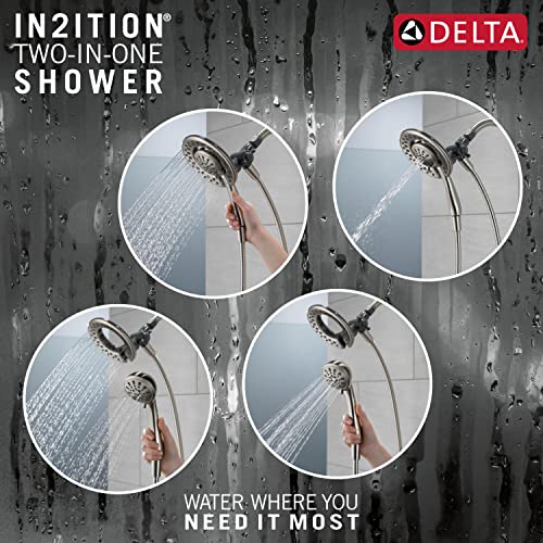 Delta Faucet 4Spray In2ition 2in1 Dual Shower Head with Handheld