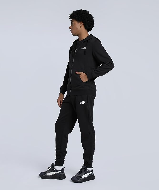 Ess No. 1 Logo Full-Zip Hoodie FL, Giacche di Sudore Uomo, PUMA Black,