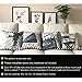 ULOVE LOVE YOURSELF Movie Theater Throw Pillow Covers Vintage Cinema Poster Design Cushion Cover with Old Fashioned Icons Home Decorative Pillowcases 18 X 18 Inch,4 Pack (Vintage Cinema)