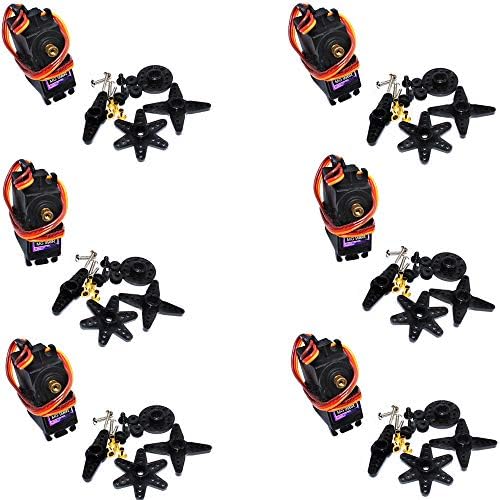 VideoPUP 6PCS MG996R High Torque Metal Gear Servo Standard Server Remote App Controlled Vehicle Parts Servos Parts