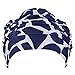 Natuworld Adult Swim Cap Large Breathable Nylon Pleated Swimming Caps Hat for Long Hair Women Men, Fashion and Colorful - Multi Colors Available