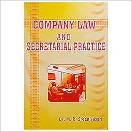 Company Law And Secretarial Practice Dr M R Sreenivasan 9789381430347 Amazon Com Books