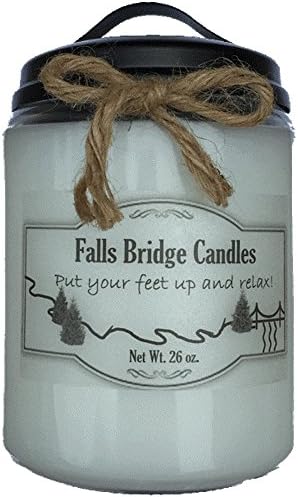 Lemongrass, Scented Jar Candle, 26 oz., Soy Blend, Falls Bridge Candles